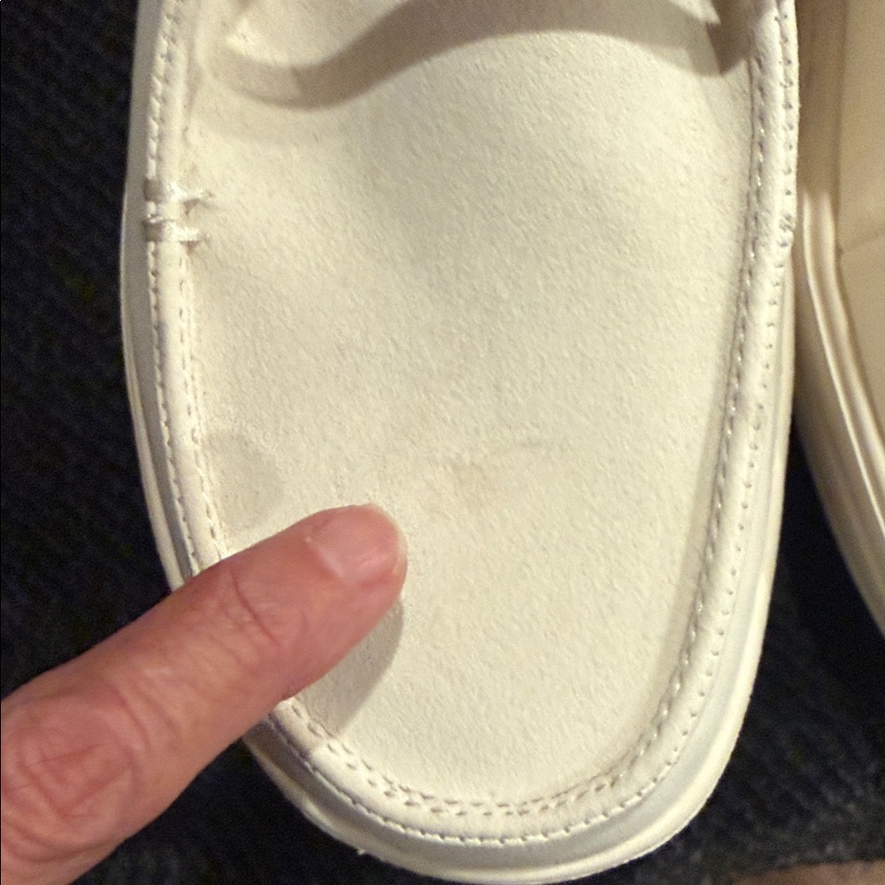 NWD Hey Dude Wendy Dudesole+ WOMENS 9 Cream Loafers with Brown Accents - Picture 3 of 10